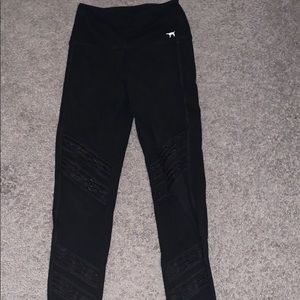 Pink black leggings!